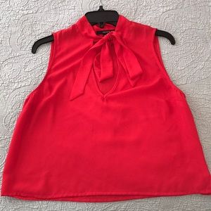 Red sleeveless blouse tank top